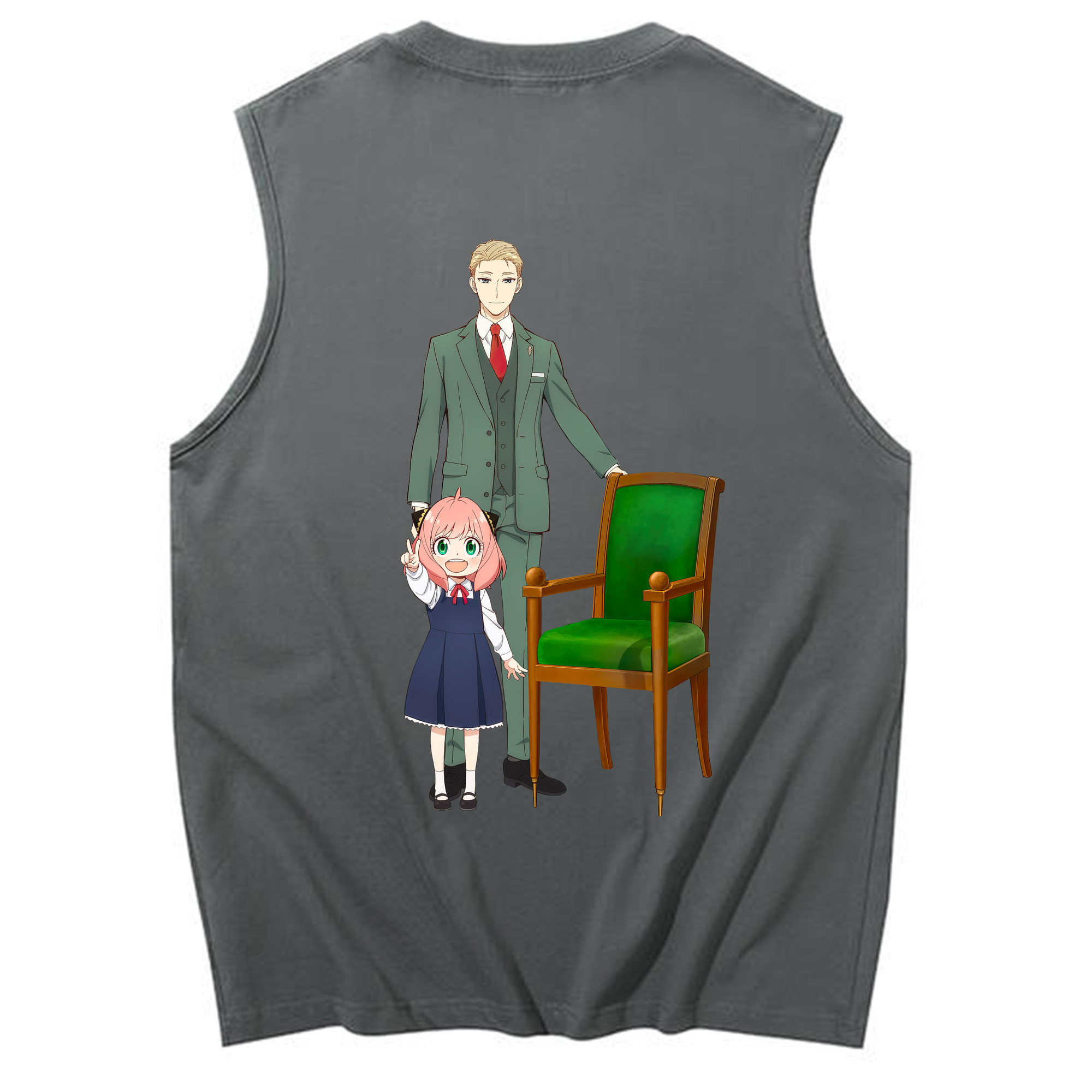 （画像用） SPY×FAMILY间谍家家酒 コットン100％タンクトップ（背面プリント）